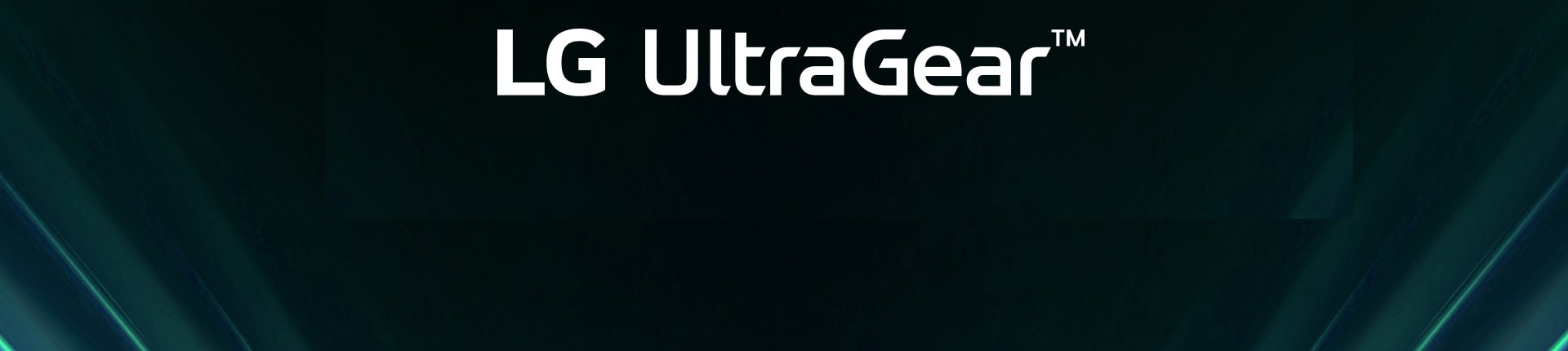 UltraGear™ logo in a futuristic, neon-lit room.