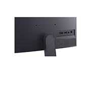 LG 24-inch UltraGear™ G4, FHD 144Hz Gaming Monitor, Rear view of the monitor showing the stand attachment area and rear ports, 24G411B-B, thumbnail 14