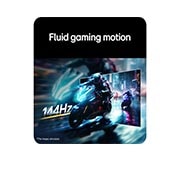 LG 24-inch UltraGear™ G4, FHD 144Hz Gaming Monitor, Motorcycle racing scene displayed on a gaming monitor, illustrating a 144Hz refresh rate for fluid gaming motion., 24G411B-B, thumbnail 7
