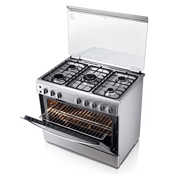 Gas Cooker, 5 Cook Zones, Dual Heating, Catalytic Cleaning, Full Safety1