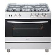LG Gas Cooker, 5 Cook Zones, Removable Door Glass, FA415RMA, thumbnail 2