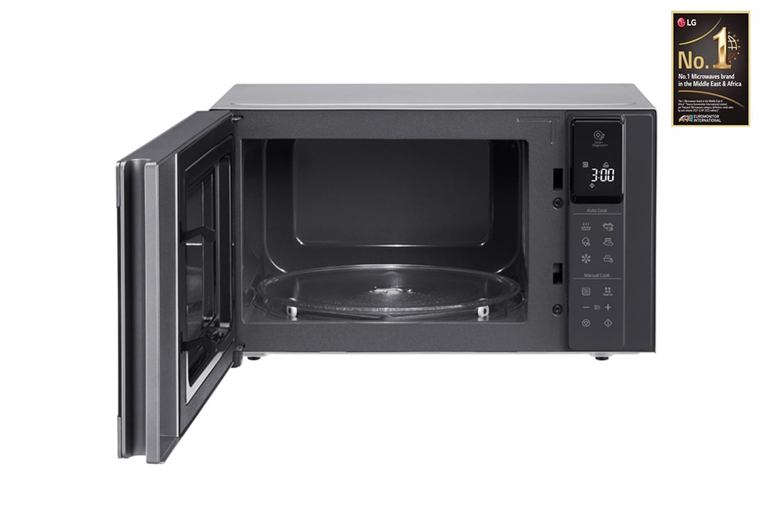 LG Microwave oven Solo LG-MS2595CIS with Smart Inverter technology, 25 liters, front door open view, MS2595CIS, thumbnail 5