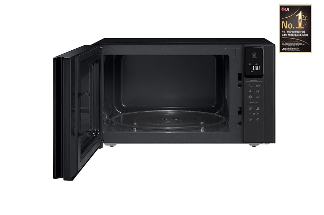 LG Microwave oven Solo LG-MS2595DIS with Smart Inverter technology, 25 liters, front door open view, MS2595DIS, thumbnail 5