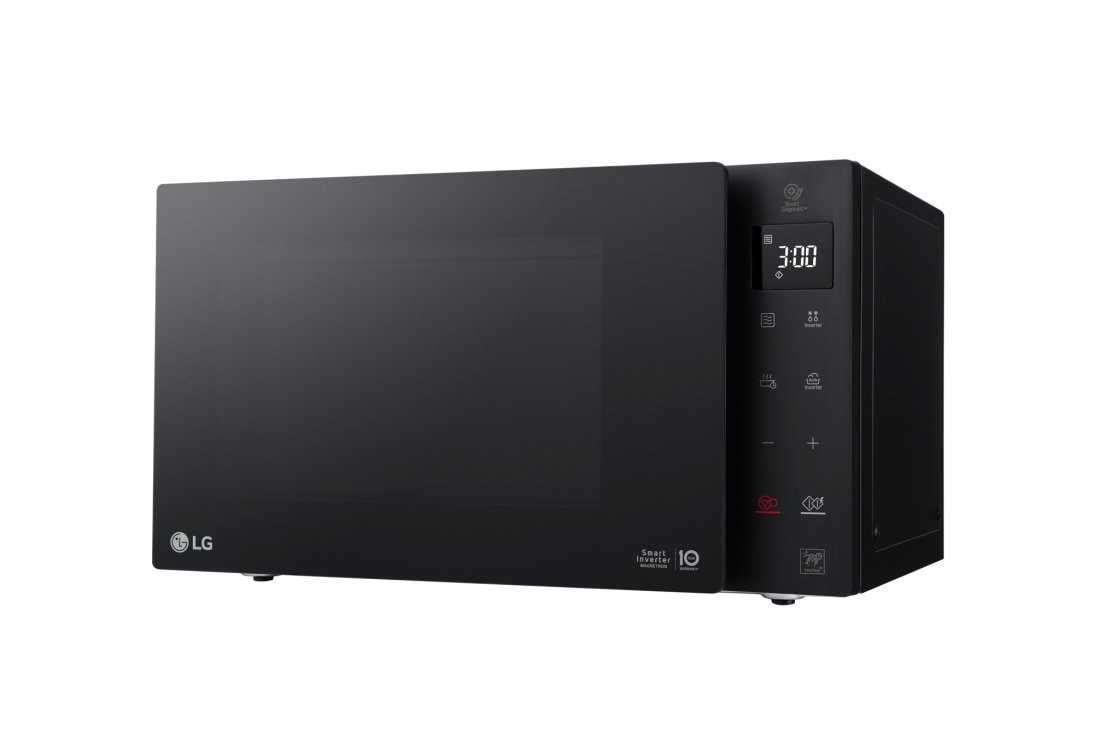 LG 25L Smart Inverter Microwave Oven with EasyClean, right side view, MS2535GIB, thumbnail 5