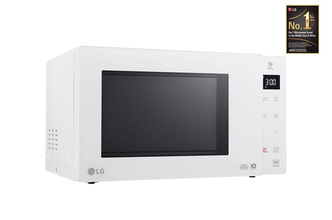 LG 1000W Smart Inverter Microwave Oven with EasyClean, right side view, MS2336GIH, thumbnail 6