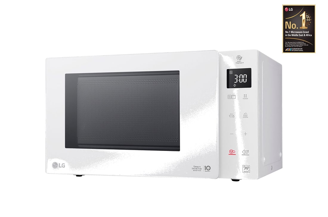 LG 1000W Smart Inverter Microwave Oven with EasyClean, left side view, MS2336GIH, thumbnail 8