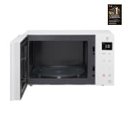 LG 1000W Smart Inverter Microwave Oven with EasyClean, front door open view, MS2336GIH, thumbnail 2