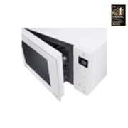 LG 1000W Smart Inverter Microwave Oven with EasyClean, top perspective view, MS2336GIH, thumbnail 4