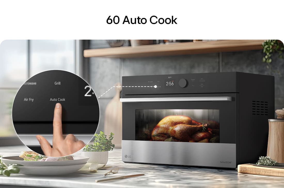LG 38L SolarDOM™ Microwave Oven, featuring Air Fry Mode and Dual Heating, Panel image of SolarDOM™​​, MA3885SPS, thumbnail 9