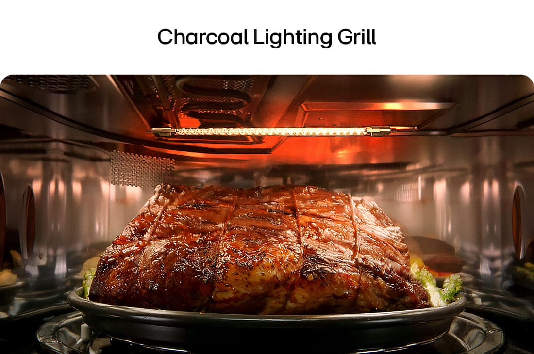 LG 38L SolarDOM™ Microwave Oven, featuring Air Fry Mode and Dual Heating, Rear view of  SolarDOM™​​, MA3885SPS, thumbnail 12