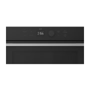 LG 38L SolarDOM™ Microwave Oven, featuring Air Fry Mode and Dual Heating, Air fry mode. Comparison between traditional frying on a stovetop and air frying in an SolarDOM™​​ oven, highlighting up to 72% less fat with air frying., MA3885SPS, thumbnail 4