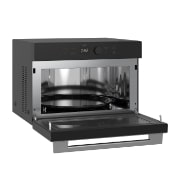 LG 38L SolarDOM™ Microwave Oven, featuring Air Fry Mode and Dual Heating, Charcoal lighting grill. Close-up view of meat being grilled inside the SolarDOM™​​, MA3885SPS, thumbnail 5