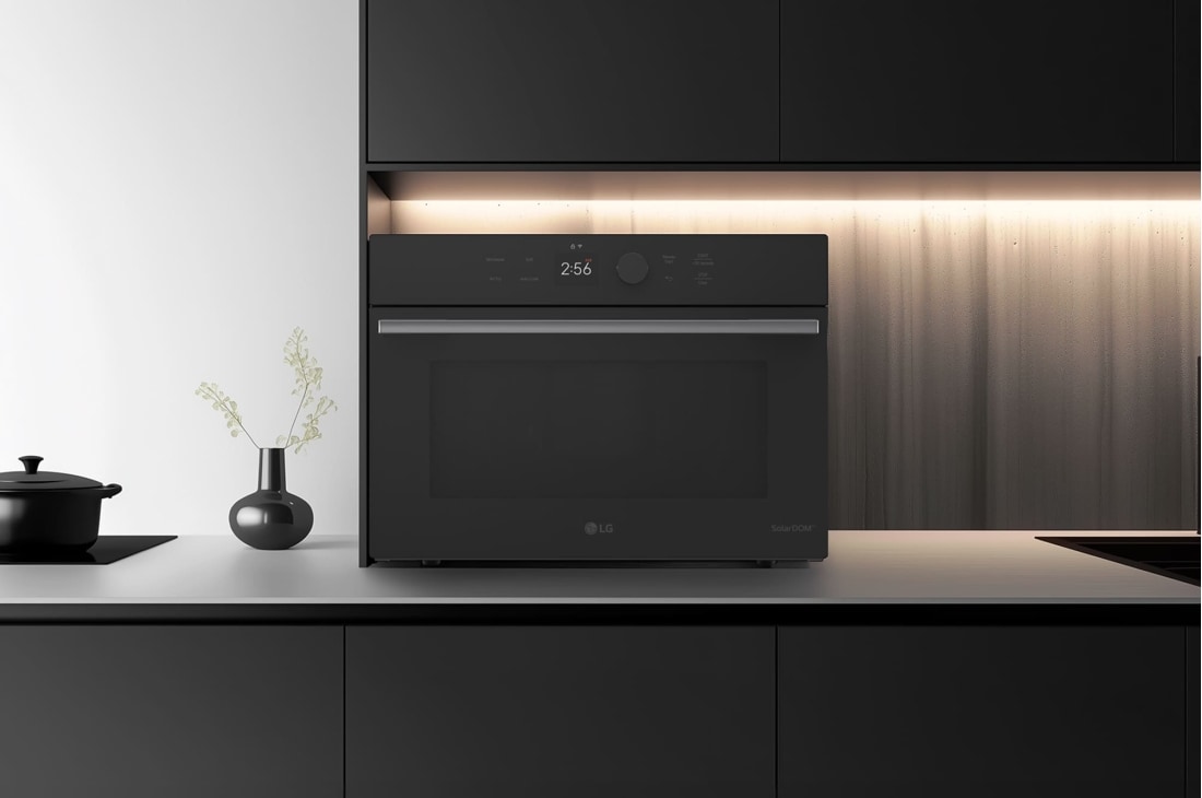 LG 38L SolarDOM™ Microwave Oven, featuring Air Fry Mode and Dual Heating, left open, MA3885SPB, thumbnail 13