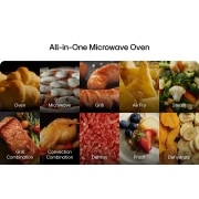 LG 38L SolarDOM™ Microwave Oven, featuring Air Fry Mode and Dual Heating, left view, MA3885SPB, thumbnail 11