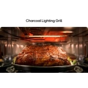 LG 38L SolarDOM™ Microwave Oven, featuring Air Fry Mode and Dual Heating, right view, MA3885SPB, thumbnail 12