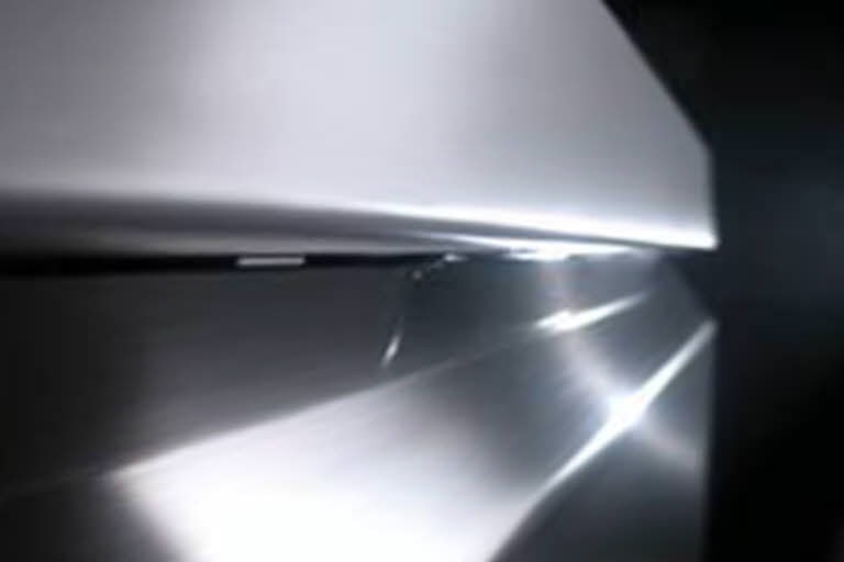 It shows the outside of the dishwasher.