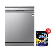 LG QuadWash™ Steam Dishwasher, 14 Place Settings, EasyRack™ Plus, Inverter Direct Drive, ThinQ™, Front view, DFB325HS, thumbnail 1
