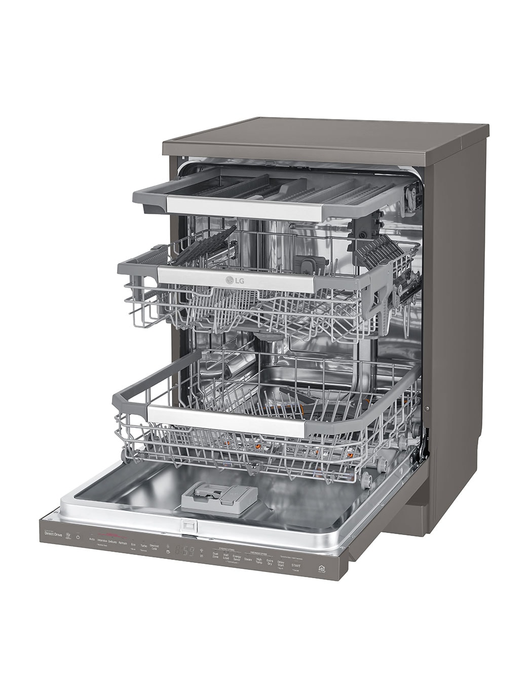 LG QuadWash™ Steam Dishwasher, 14 Place Settings, EasyRack™ Plus