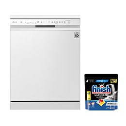 LG QuadWash™ White Dishwasher with ThinQ™