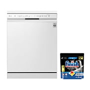 LG QuadWash™ White Dishwasher with ThinQ™, Front view, DFB512FW, thumbnail 1
