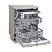 LG QuadWash™ & TrueSteam™ Dishwasher, LG QuadWash™ Steam Dishwasher, 14 Place Settings, EasyRack™ Plus, Inverter Direct Drive, ThinQ, DFB425FP, thumbnail 4