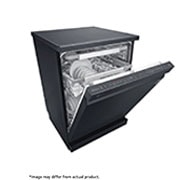 LG Premium Black Dishwasher, QuadWash™, Direct Drive, Right side half open, DFB325HM, thumbnail 5