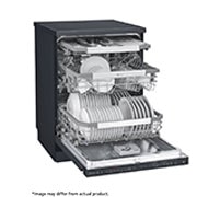 LG Premium Black Dishwasher, QuadWash™ & TrueSteam™, Right side open , DFB325HM, thumbnail 10