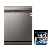 LG QuadWash™ Dishwasher with Inverter Direct Drive, front view, DFC532FP, thumbnail 1