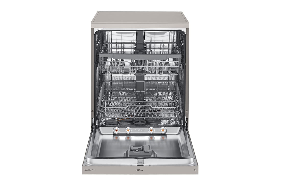 LG QuadWash™ Steam Dishwasher, Fewer Water Spots, front open 2, DFC532FP, thumbnail 3