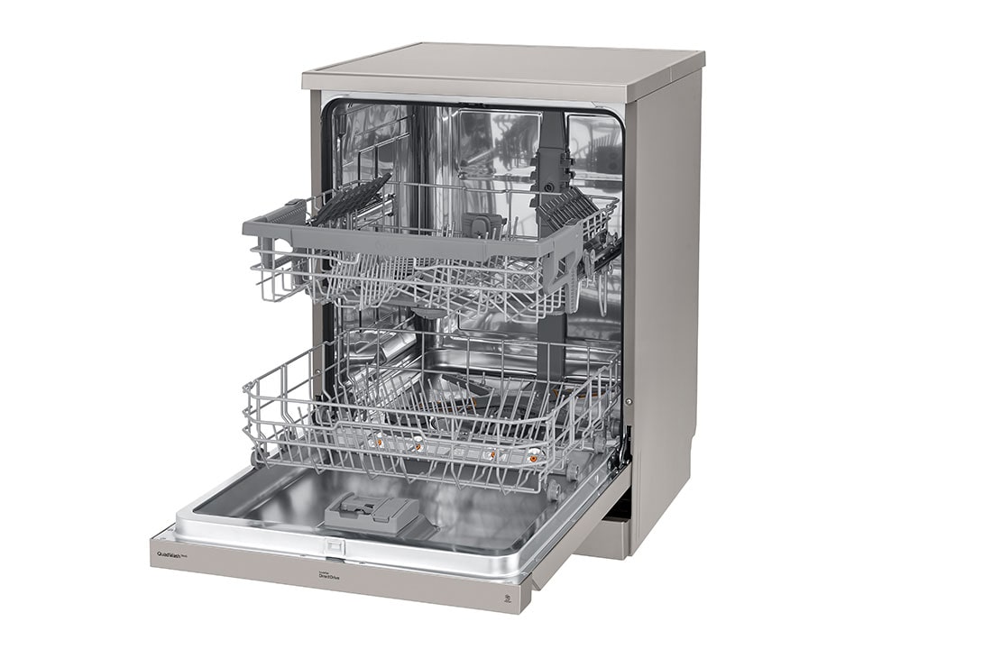 LG QuadWash™ Steam Dishwasher, Fewer Water Spots, right open 2, DFC532FP, thumbnail 9