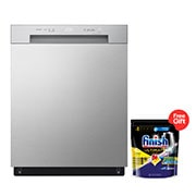 LG  LG QuadWash™ Dishwasher, Inverter Direct Drive, front view, DFC612FV, thumbnail 1