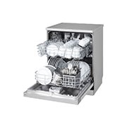 LG  LG QuadWash™ Dishwasher, Inverter Direct Drive, right perspective view with vessels, DFC612FV, thumbnail 9