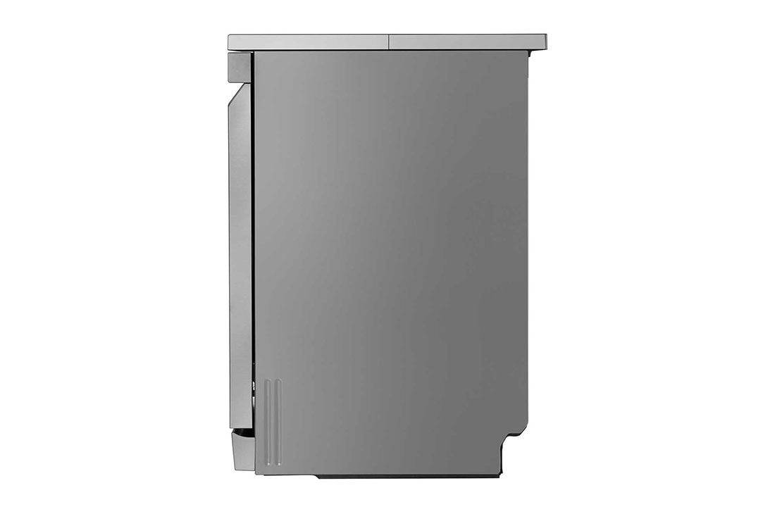 LG 14 Place Setting QuadWash™ Dishwasher,  Platinum Silver, Turbo Cycle, Easy Rack Plus , side view, DFC513FV, thumbnail 13