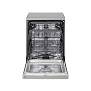 LG 14 Place Setting QuadWash™ Dishwasher,  Platinum Silver, Turbo Cycle, Easy Rack Plus , front open, DFC513FV, thumbnail 3