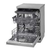 LG 14 Place Setting QuadWash™ Dishwasher, Platinum Silver, Easy Rack Plus, Turbo Cycle, left side open, DFC513FV, thumbnail 11