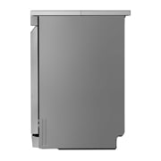 LG 14 Place Setting QuadWash™ Dishwasher, Platinum Silver, Easy Rack Plus, Turbo Cycle, side view, DFC513FV, thumbnail 13