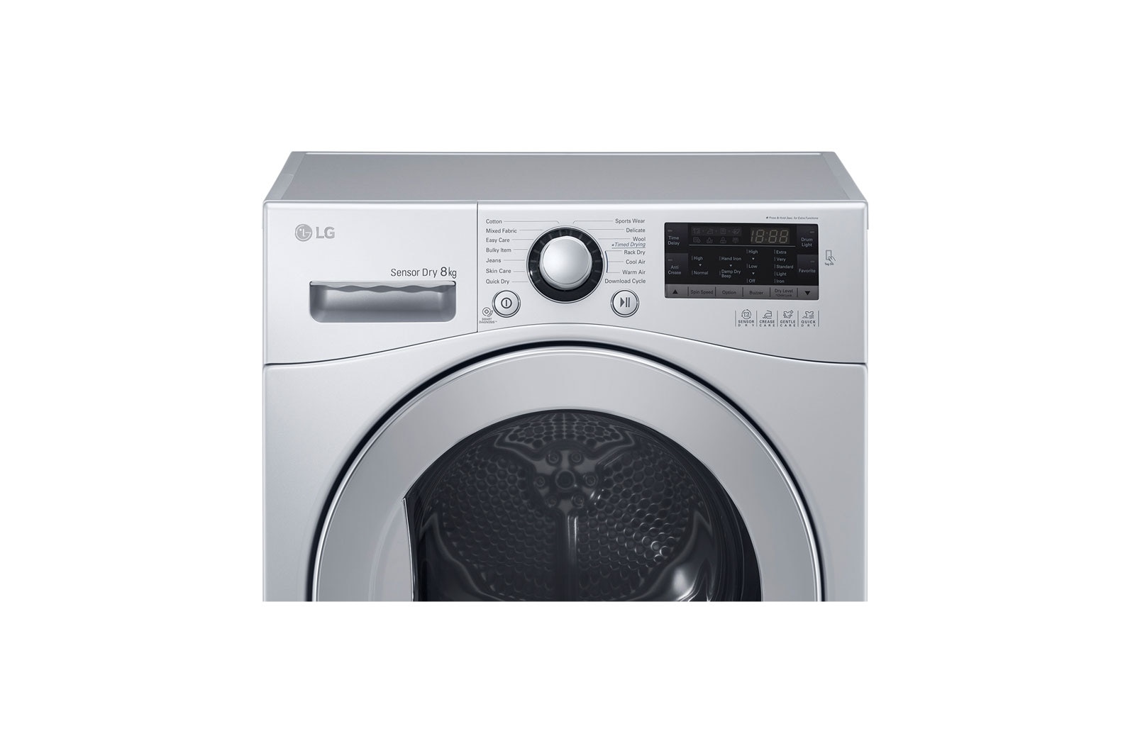 LG Dryer, 8Kg, Sensor Dry, Inverter Technology, RC8066CF
