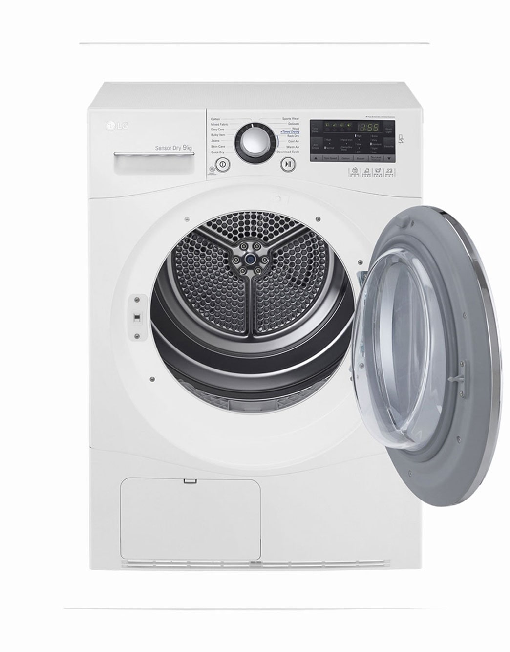 LG Dryer, 9 Kg, Sensor Dry, Inverter Technology, NFC, RC9066A3F