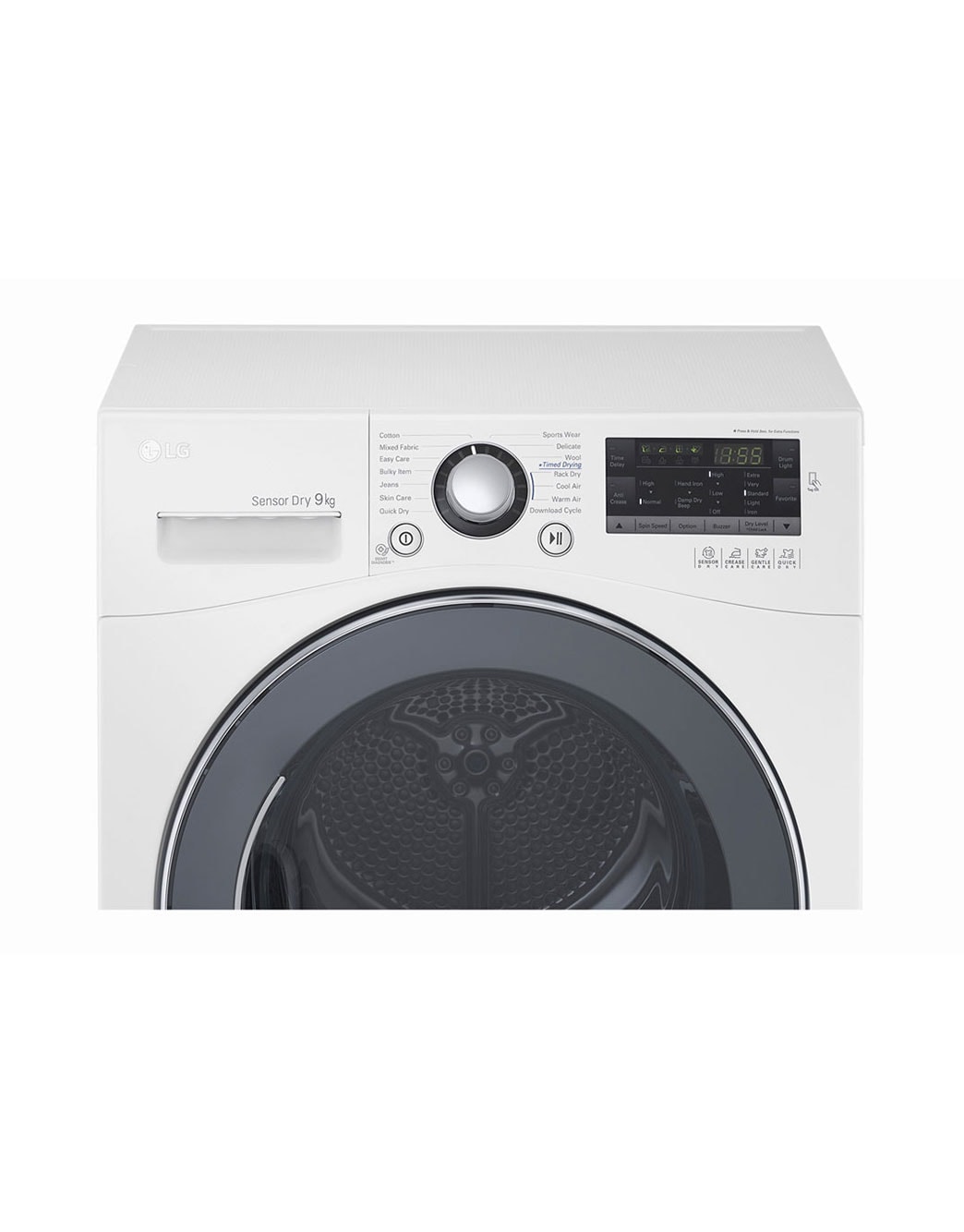LG Dryer, 9 Kg, Sensor Dry, Inverter Technology, NFC, RC9066A3F