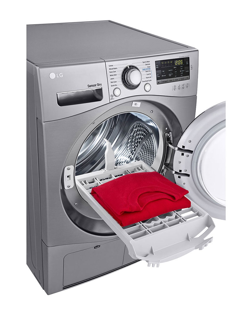 LG Dryer, Condensing Type, 9 Kg, Sensor Dry, Smart Diagnosis™, RC9066G2F
