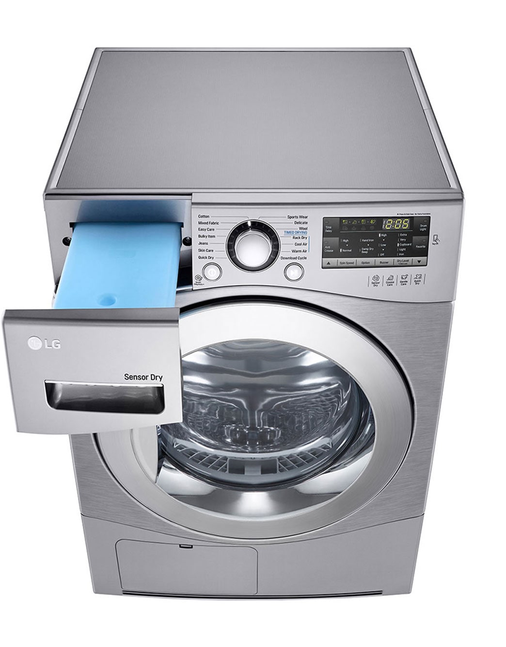 LG Dryer, Condensing Type, 9 Kg, Sensor Dry, Smart Diagnosis™, RC9066G2F