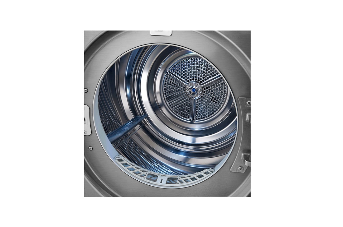 LG Sensor Dryer 9kg, Dual Inverter, Silver, Drum Detail view, RC90V9EV2W, thumbnail 7