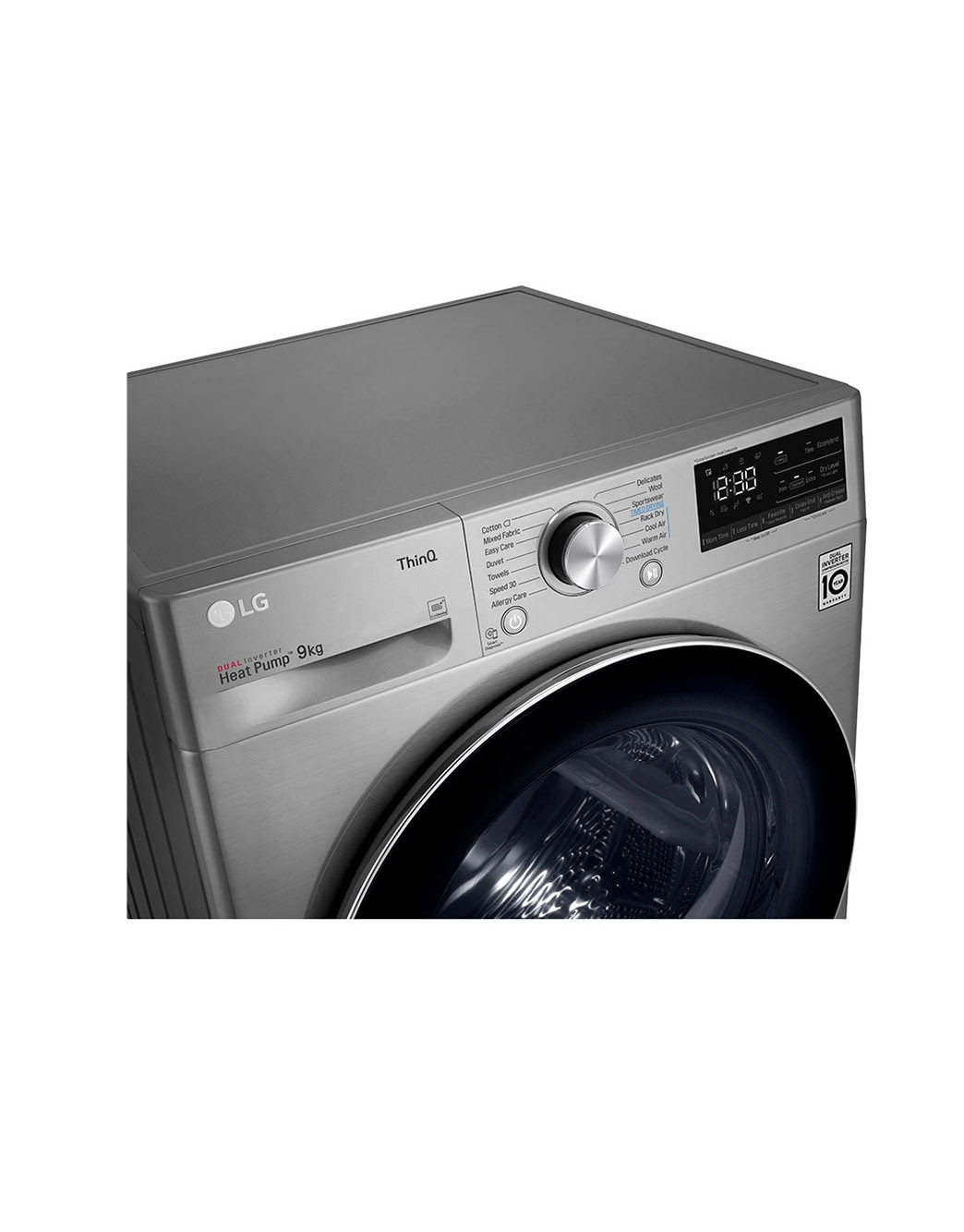 LG Sensor Dryer 9kg, Dual Inverter, Silver LG UAE