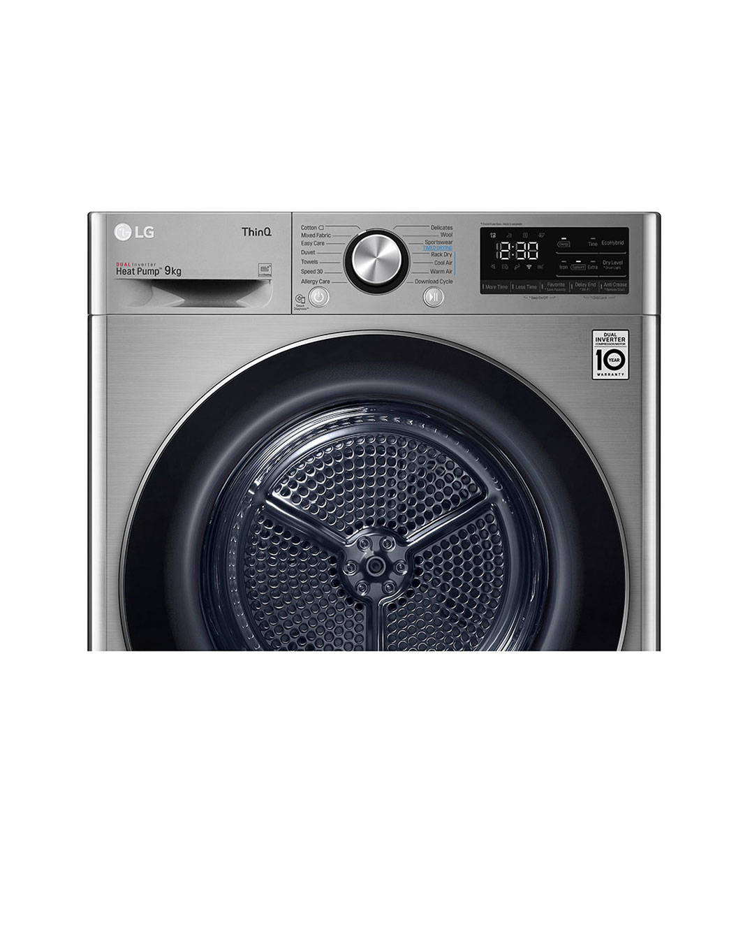 LG Sensor Dryer 9kg, Dual Inverter, Silver LG UAE