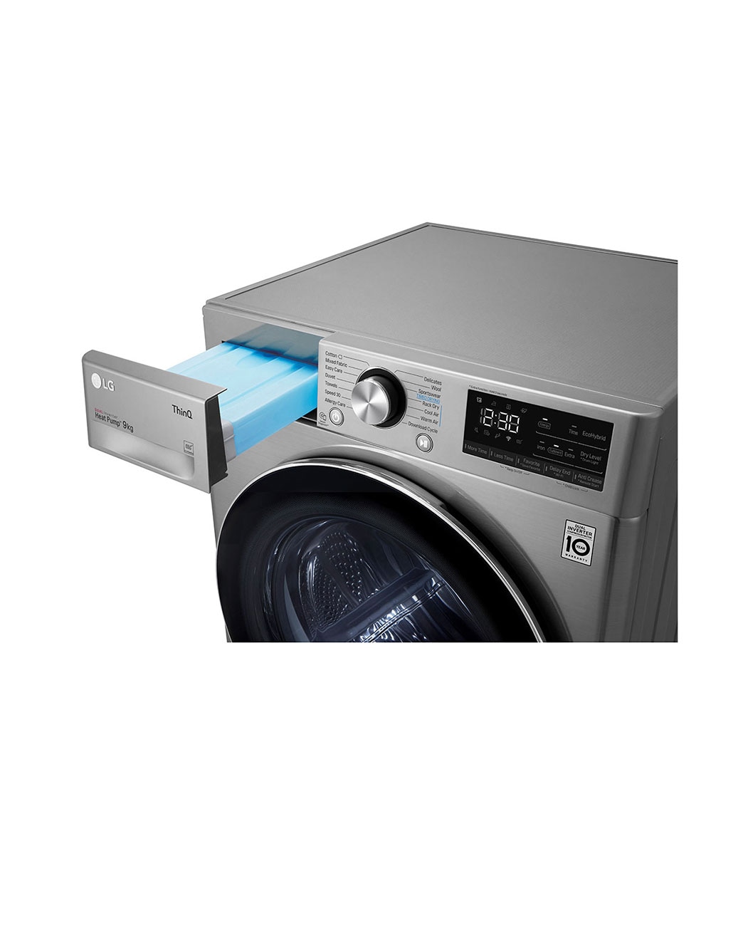 LG Sensor Dryer 9kg, Dual Inverter, Silver LG UAE