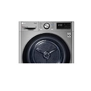 LG Sensor Dryer 9kg, Dual Inverter, Silver, Front Panel Detail view, RC90V9EV2W, thumbnail 5