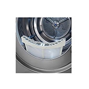 LG Sensor Dryer 9kg, Dual Inverter, Silver, Drum Filter Detail view, RC90V9EV2W, thumbnail 8