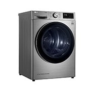 LG Sensor Dryer 9kg, Dual Inverter, Silver, Left view, RC90V9EV2W, thumbnail 12