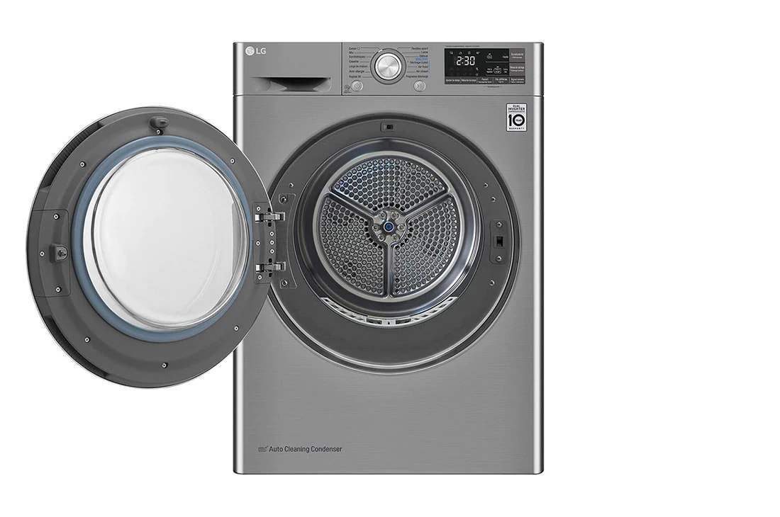 LG 9Kg DUAL Inverter Dryer, sensor dry, Allergy care, Drum care, Silver color, ThinQ (Wi-Fi), RC90V9EV2W, RC90V9EV2W, thumbnail 9