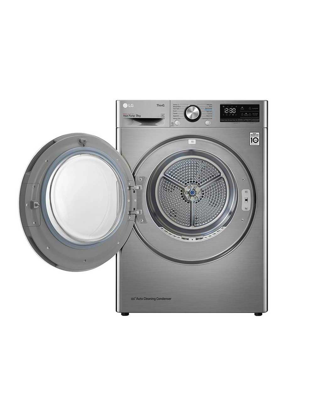 LG Clothes Dryer 9kg, Dual Inverter, Silver, RC90V9EV2W, RC90V9EV2W